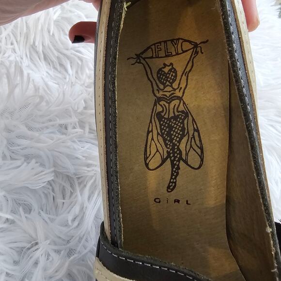 Fly Girl Fly London Retro Style Mary Jane Leather Pumps Size 39 - Picture 6 of 7